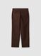 Brown regular-fit stretch cotton twill chino trousers_6