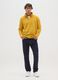 Yellow fleece half-zip sweatshirt_0