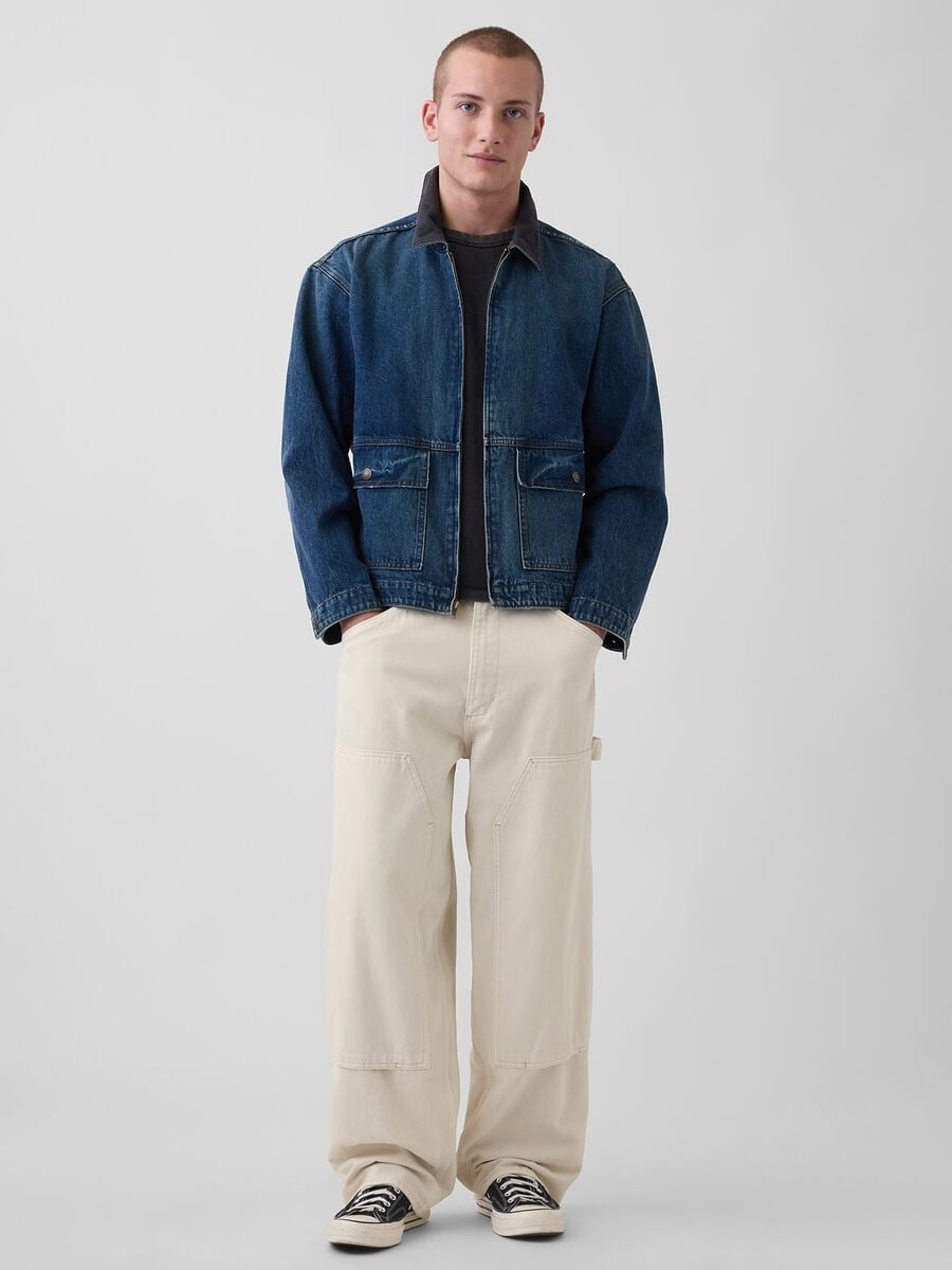Pure cotton cargo trousers_0