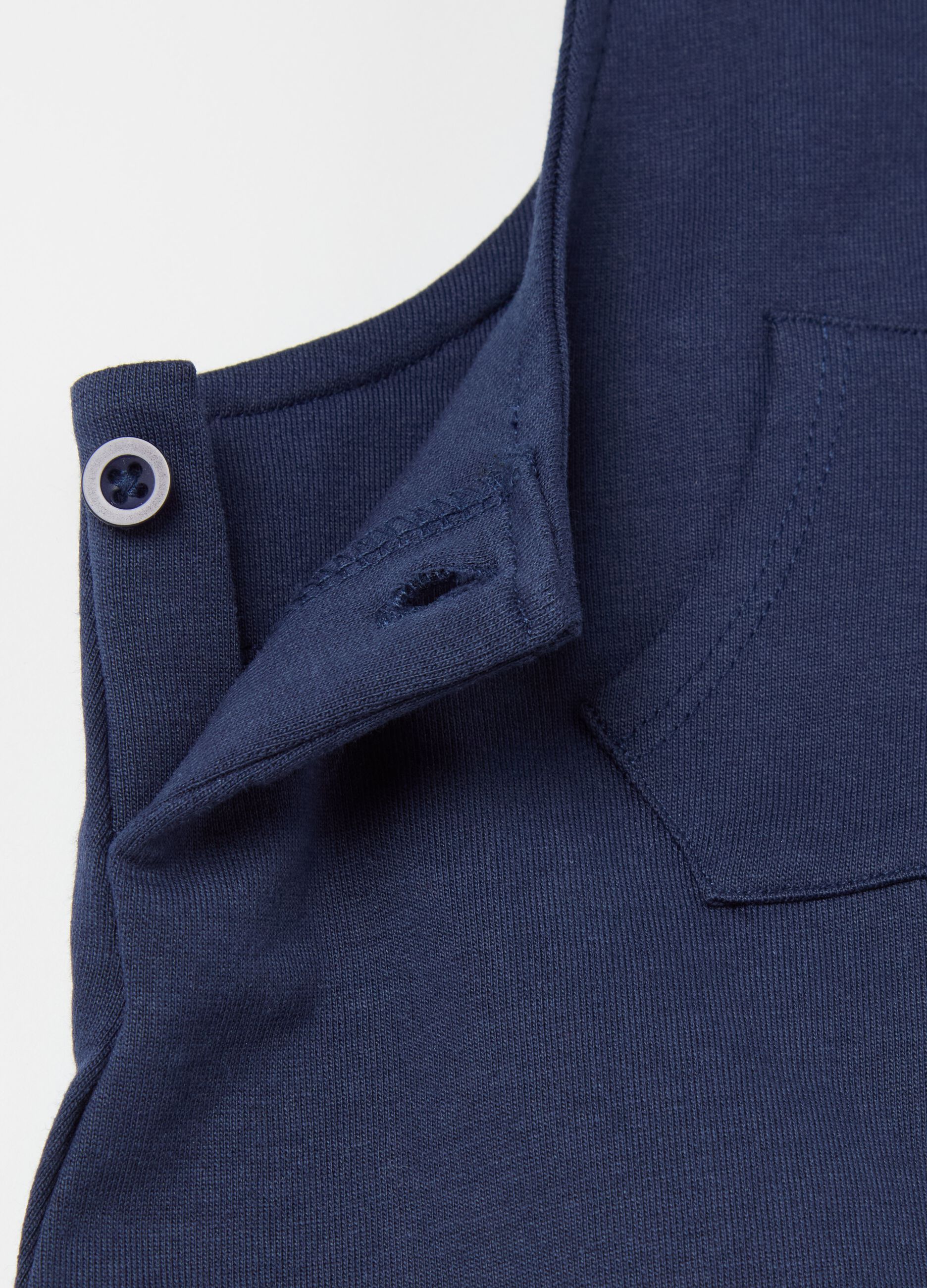 Organic cotton dungarees with pocket