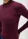 Purple fitted viscose blend top_2