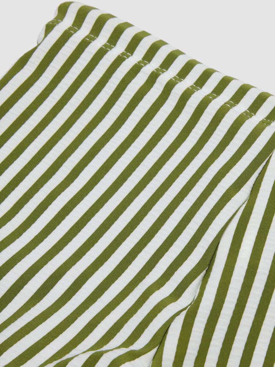 Green and white stretch boxer swim shorts_2