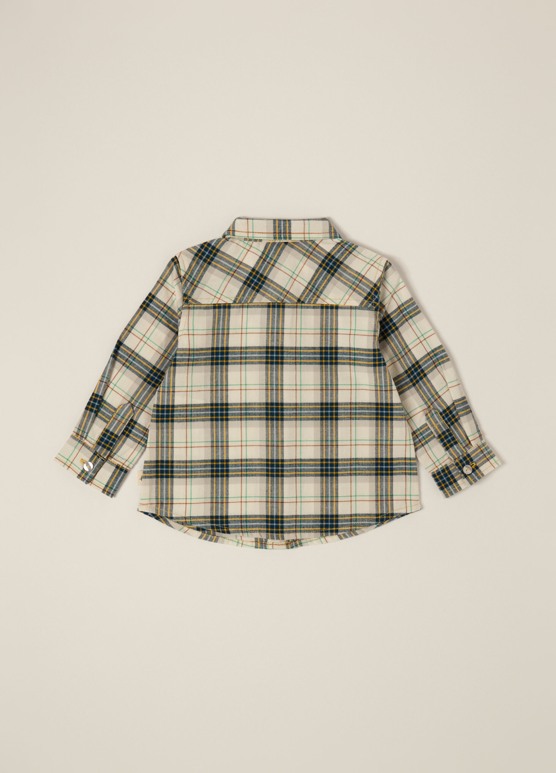 Multicoloured checkered cotton shirt