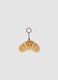 Brown croissant-shaped keyring_1