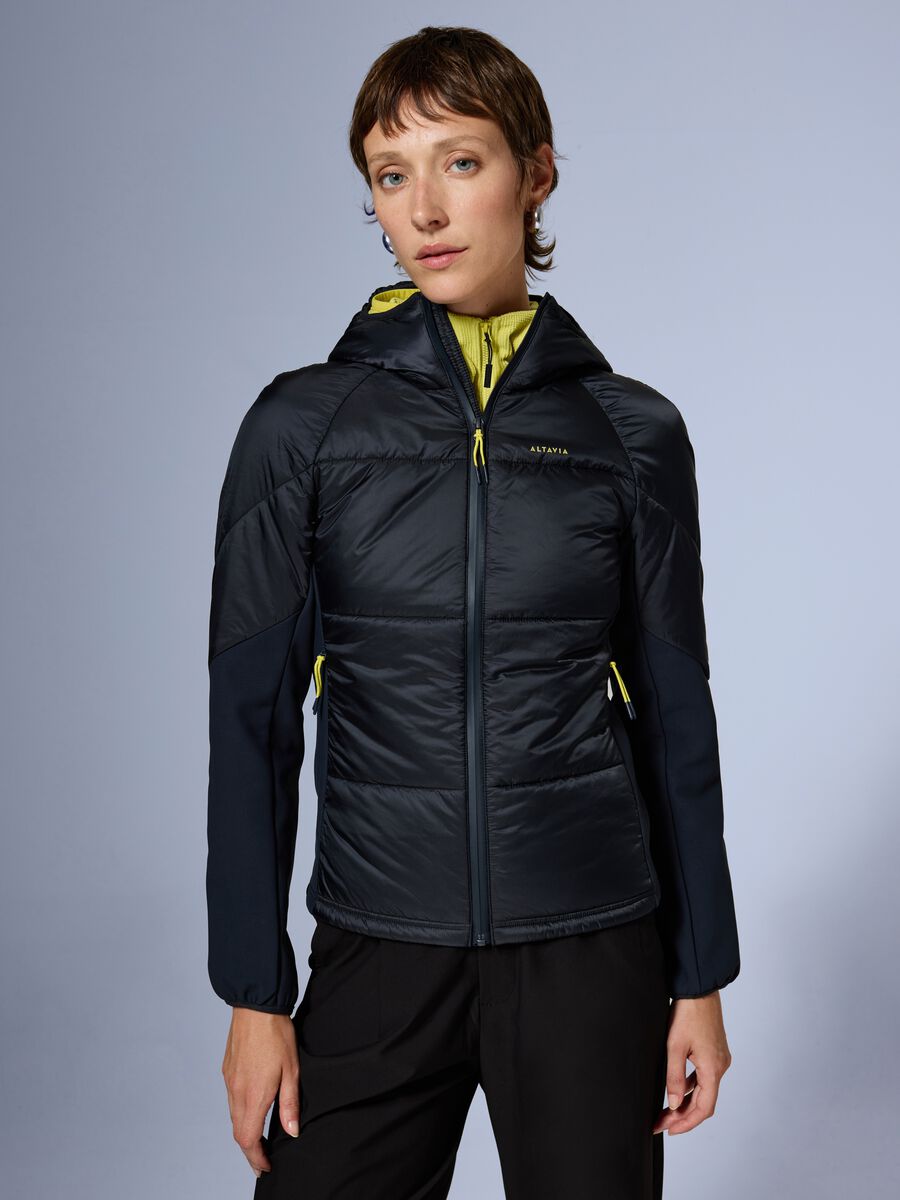 Giacca ibrida full zip con cappuccio ALTAVIA WITH DEBORAH COMPAGNONI_0