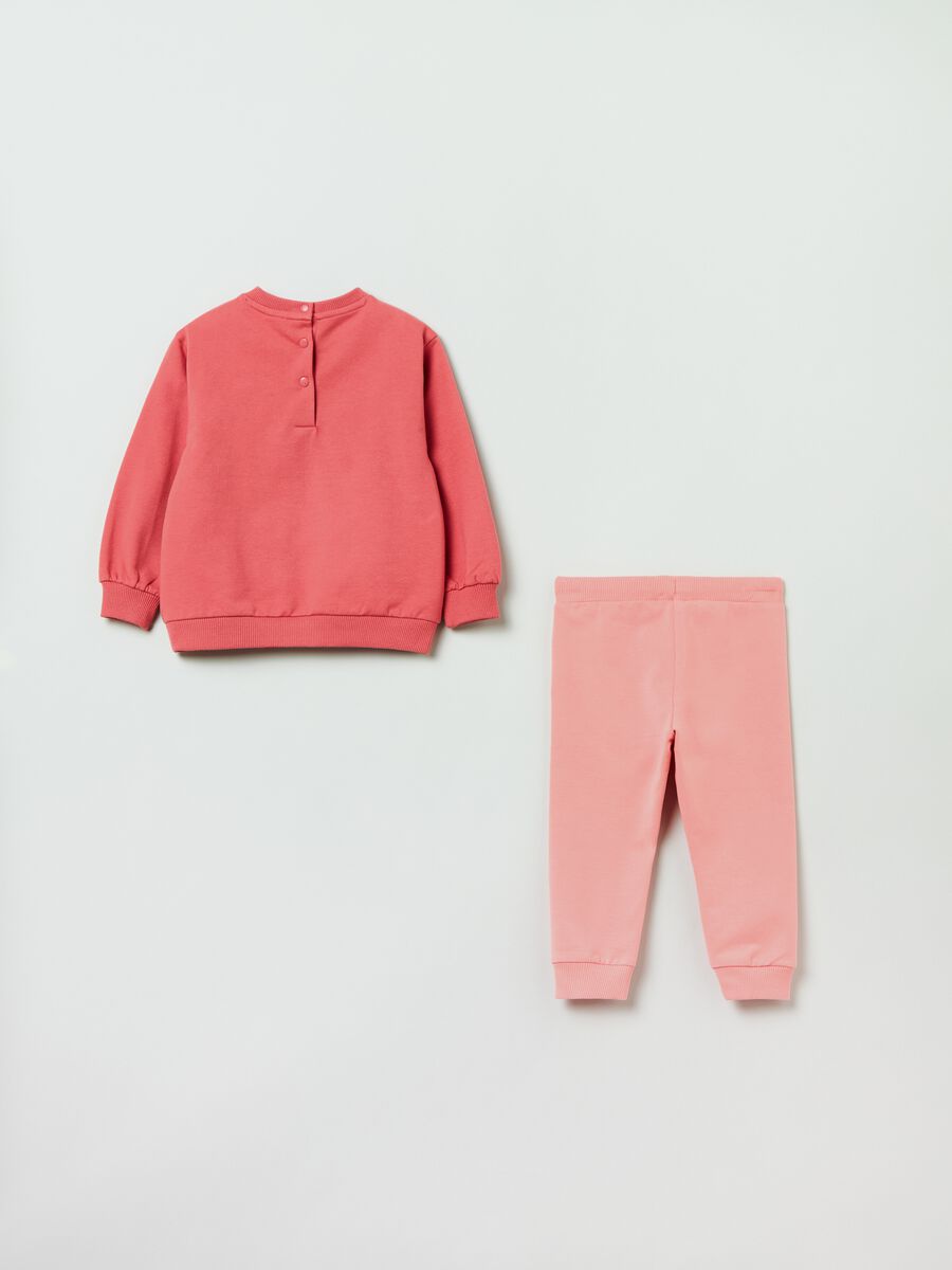 Jogging set in felpa con patch Minu_1