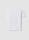 White pure cotton T-shirt for baby boy with print_1