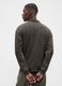Brown long-sleeve cotton polo_1