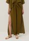Green pure cotton beach trousers_1