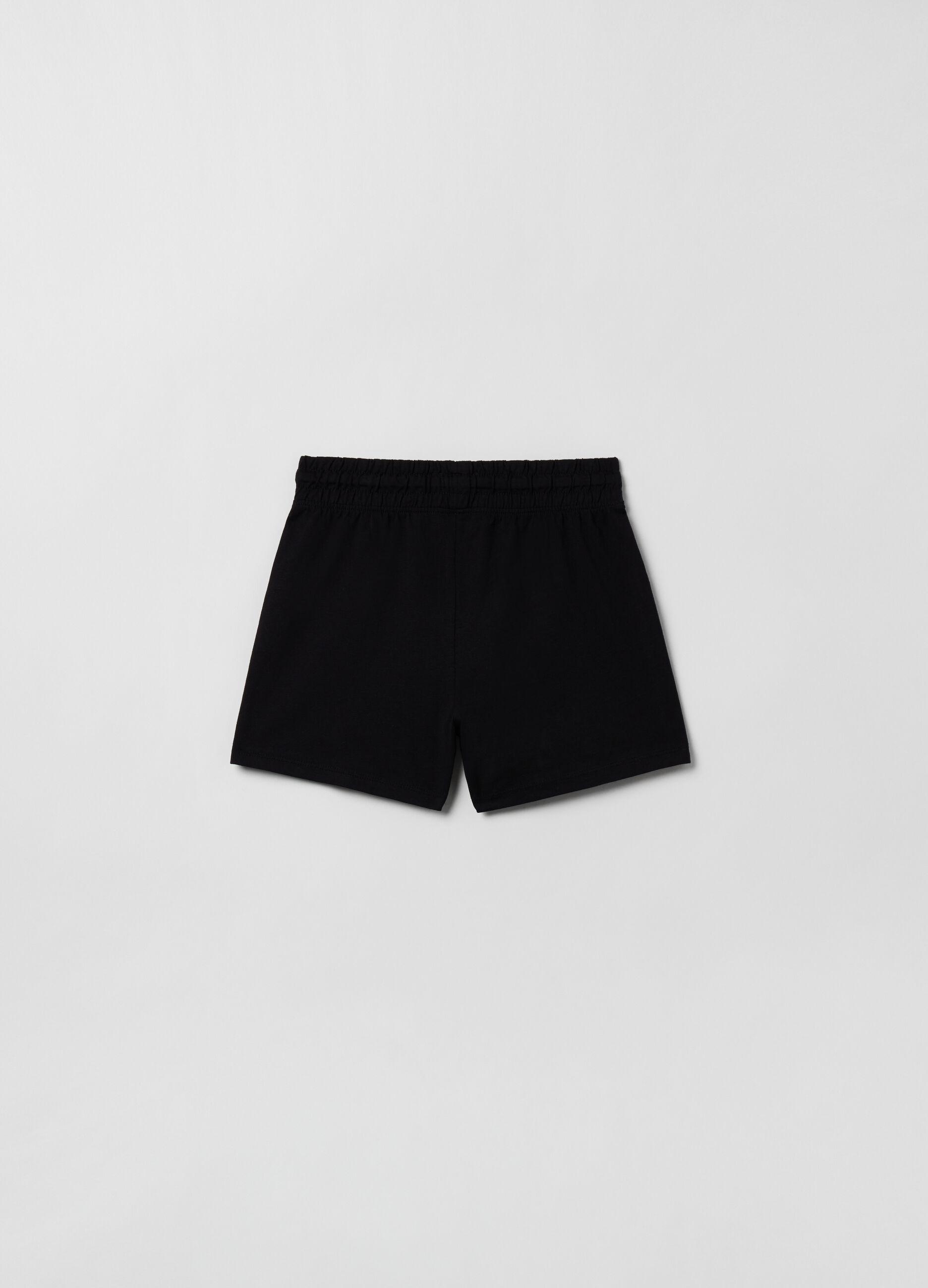 Jersey shorts with drawstring