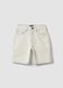 Beige pure cotton shorts_3