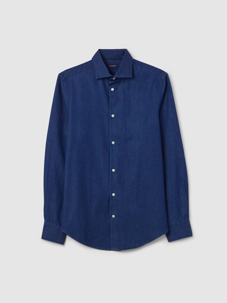 Regular-fit denim shirt_4