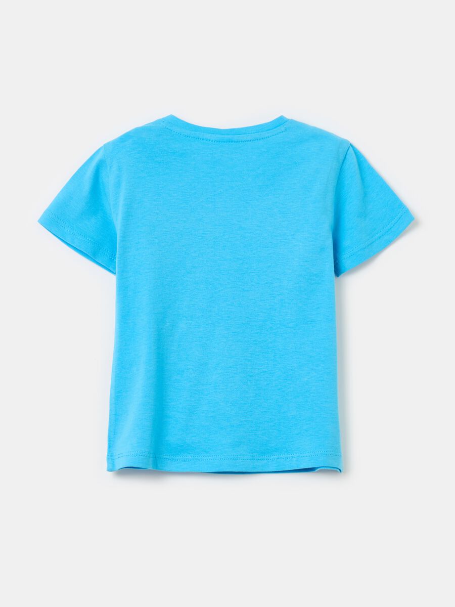 Cotton T-shirt with small snails patch_1