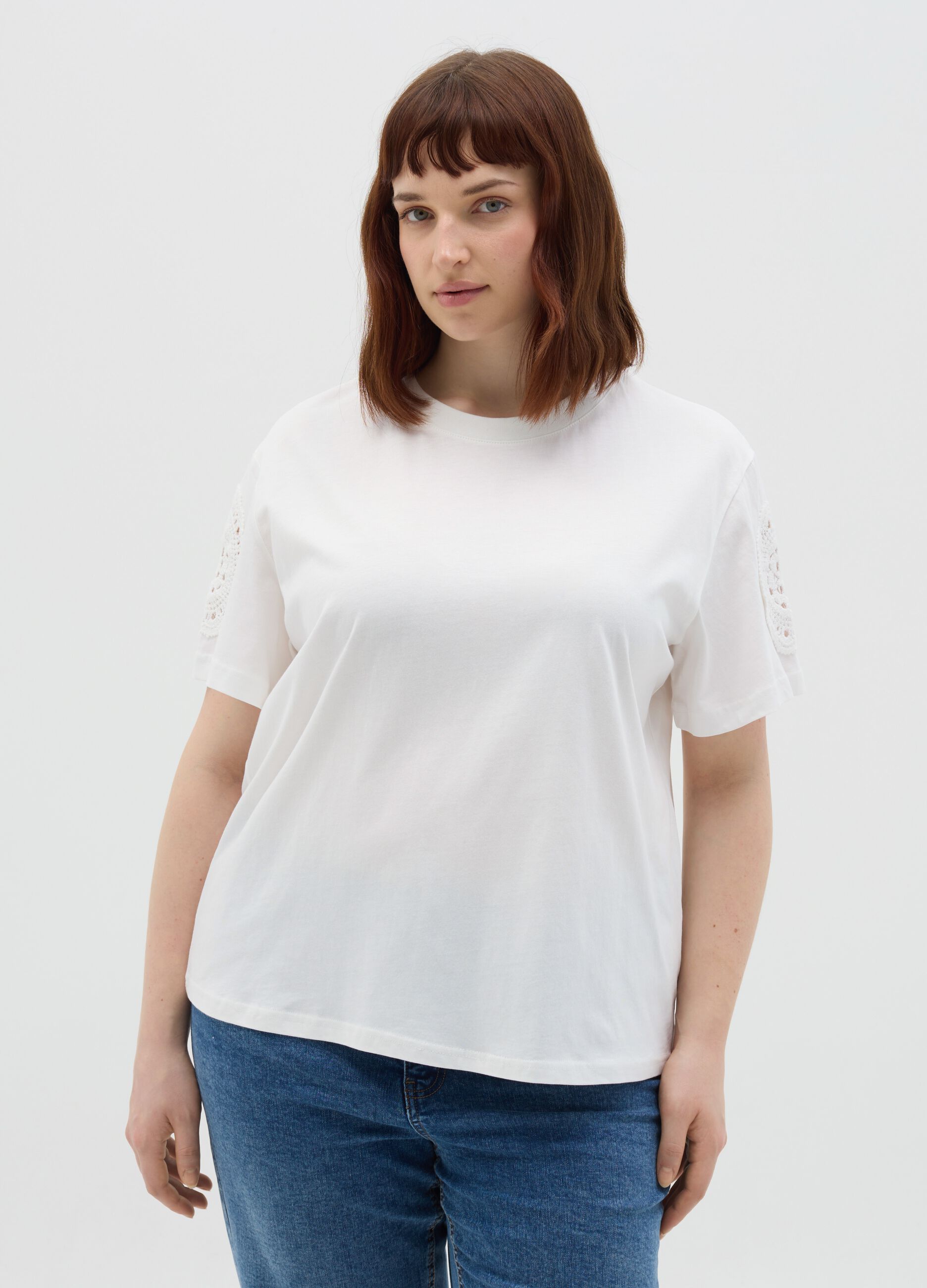 Mya Cotton White T-shirt