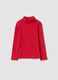 T-shirt rossa dolcevita in puro cotone regular fit_0
