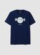 Blue pure cotton T-shirt with Hard Rock Cafe print_0