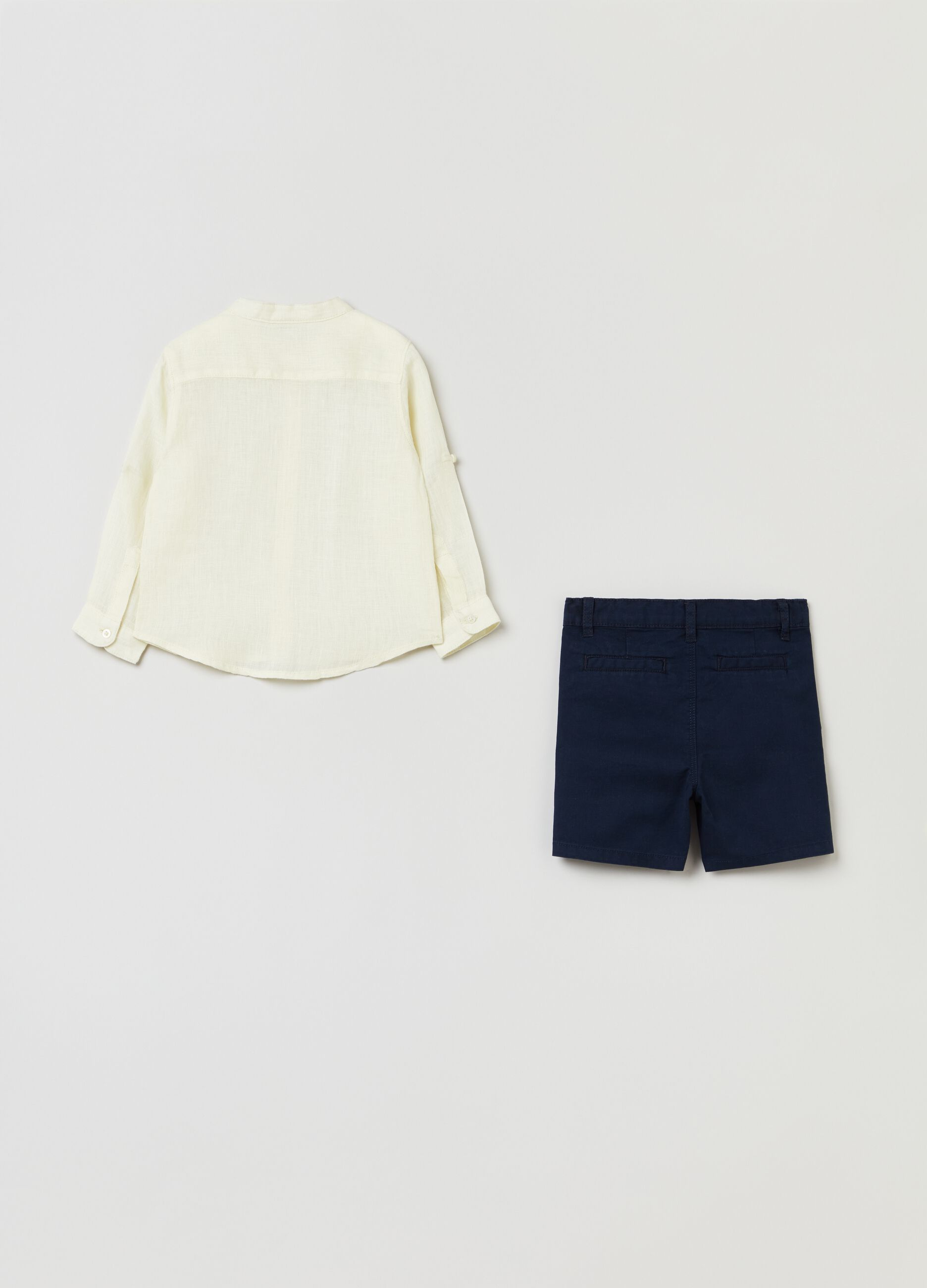 Set camicia di lino e shorts