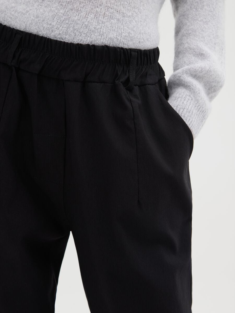Pantaloni neri regular fit_3