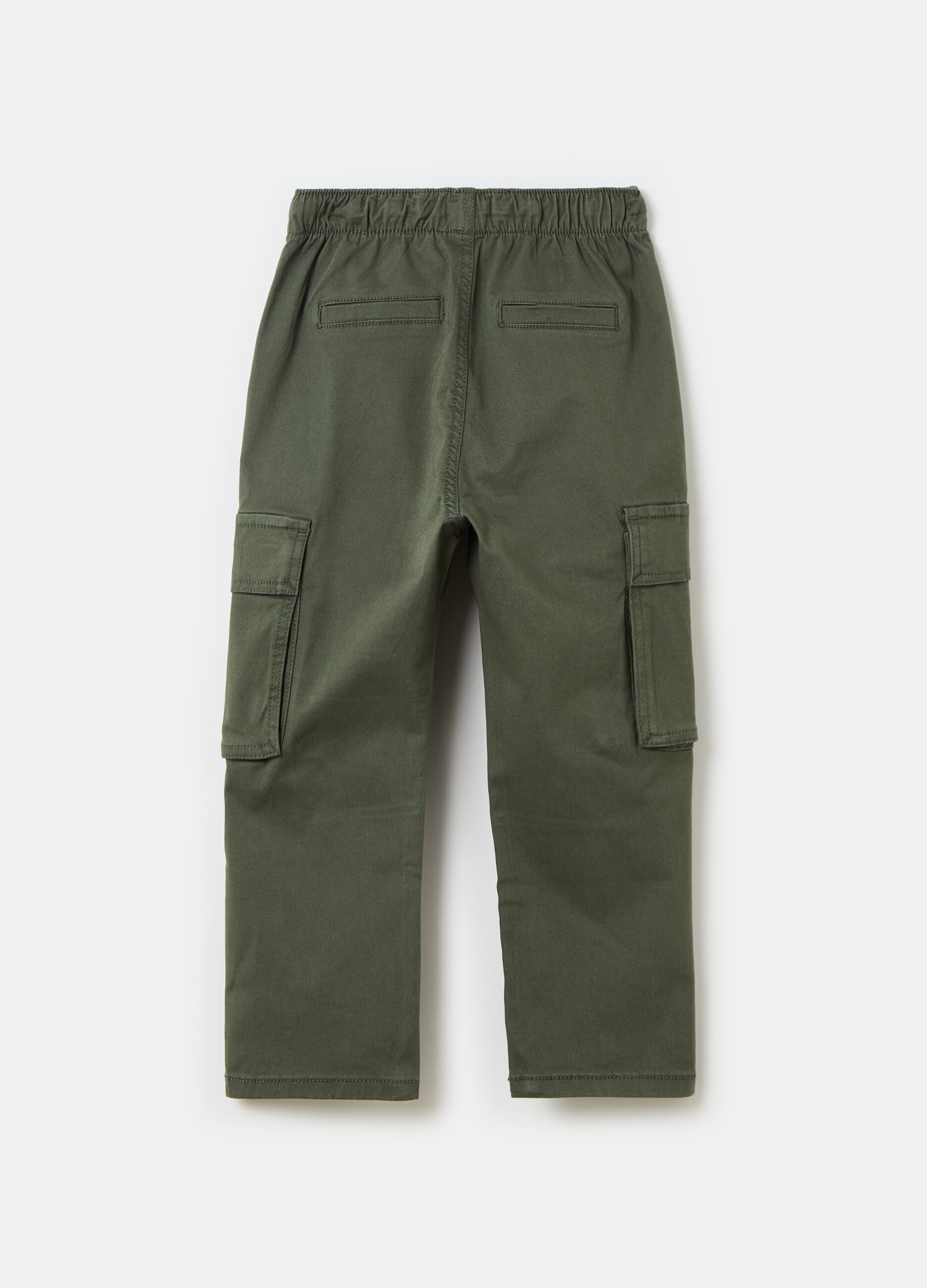 Cargo joggers with drawstring