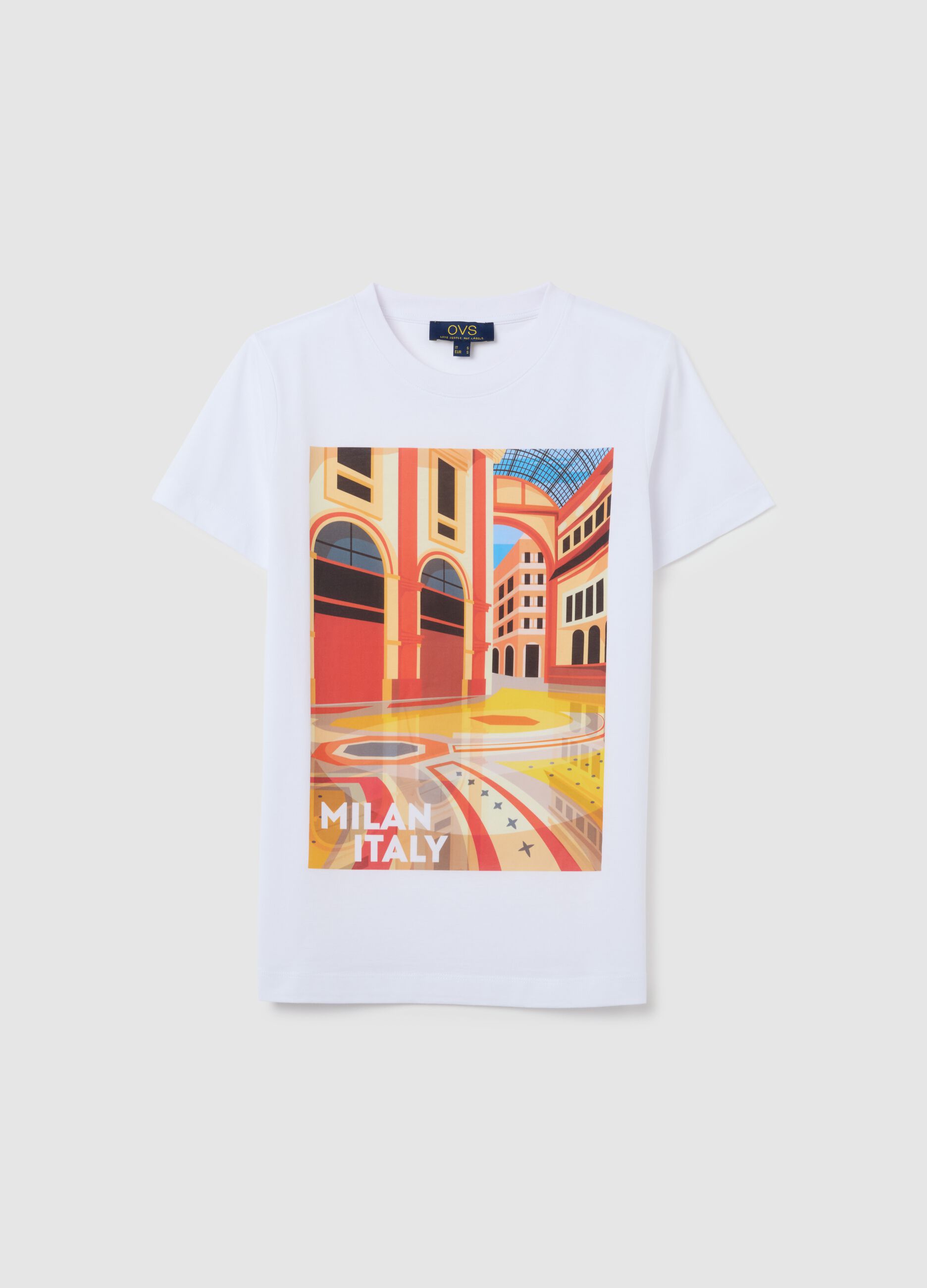 Women's pure cotton white regular fit T-shirt