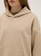 Beige regular fit cotton-blend hoodie_3