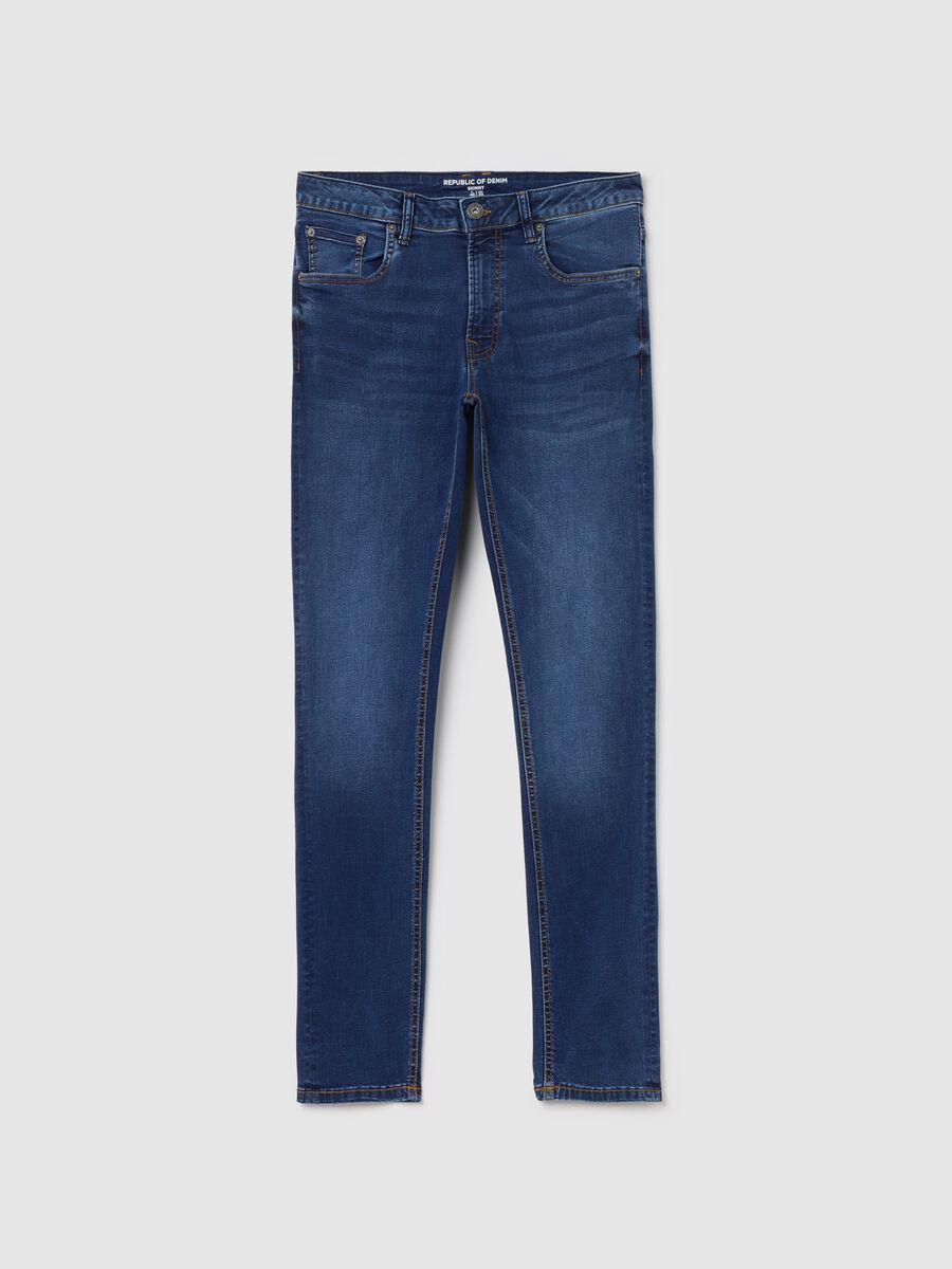 Skinny-fit jeans with acid wash_4