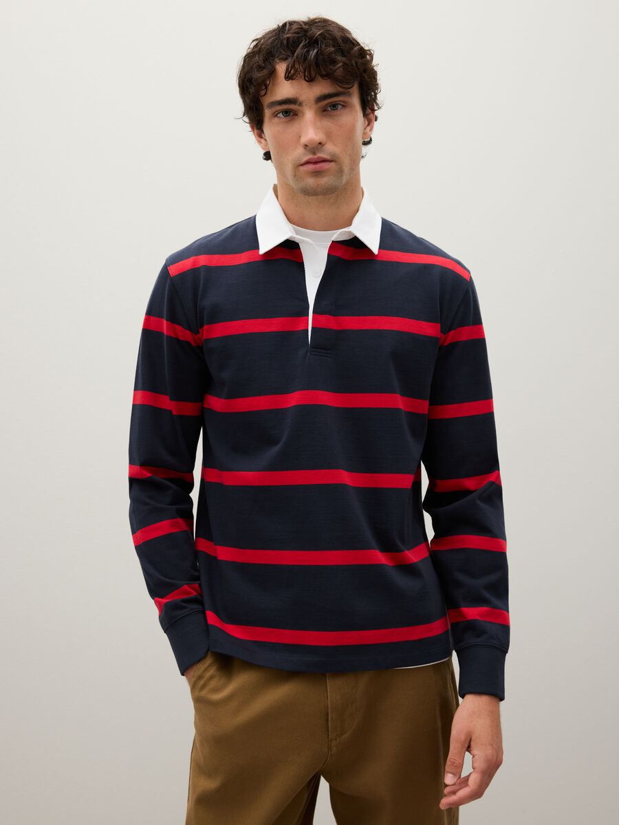 Polo in puro cotone multicolor regular fit_1