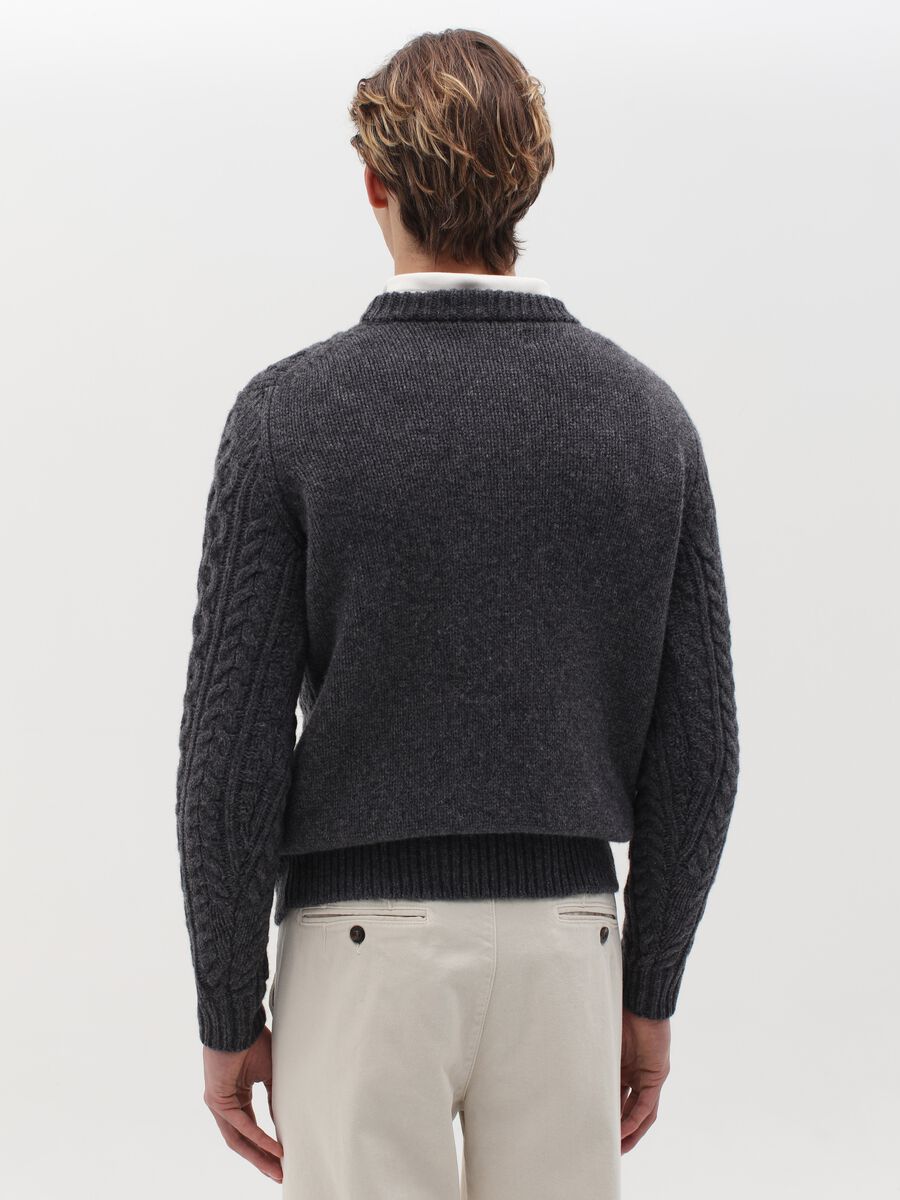 Pullover in braided wool_3
