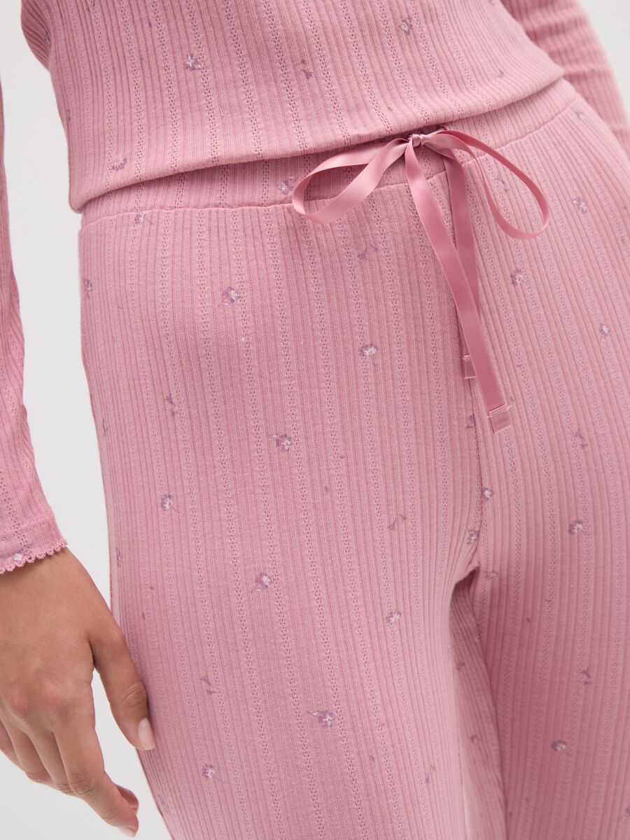 Pink pure cotton pyjama trousers_3