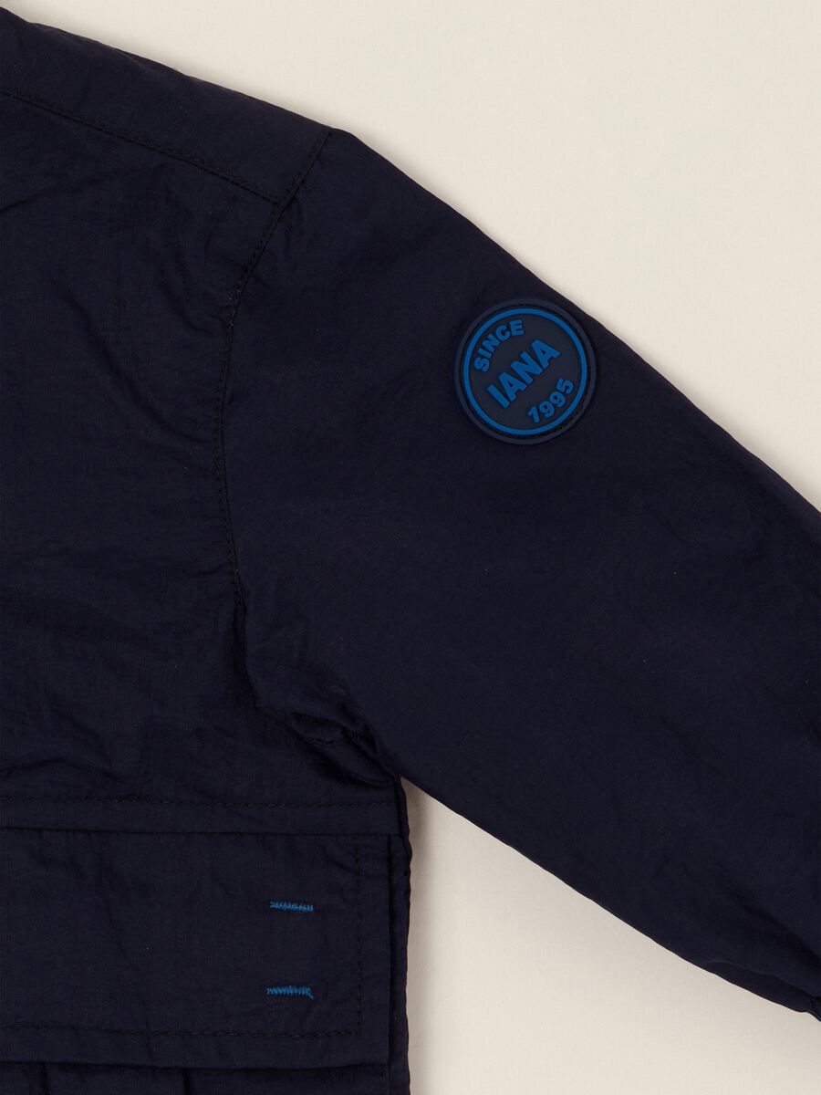 Lightweight blue baby hooded jacket_1