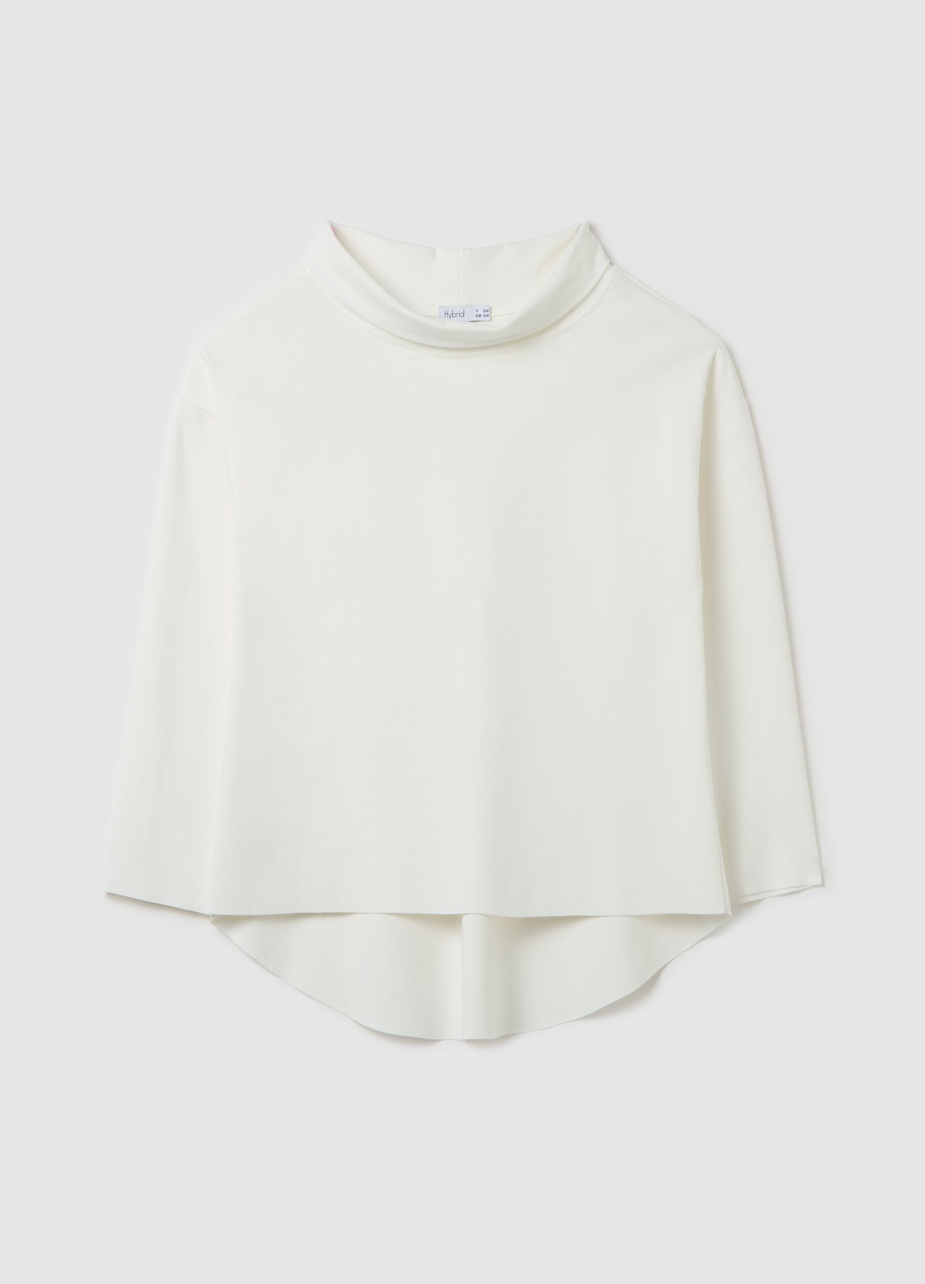 Blouse with cowl neck