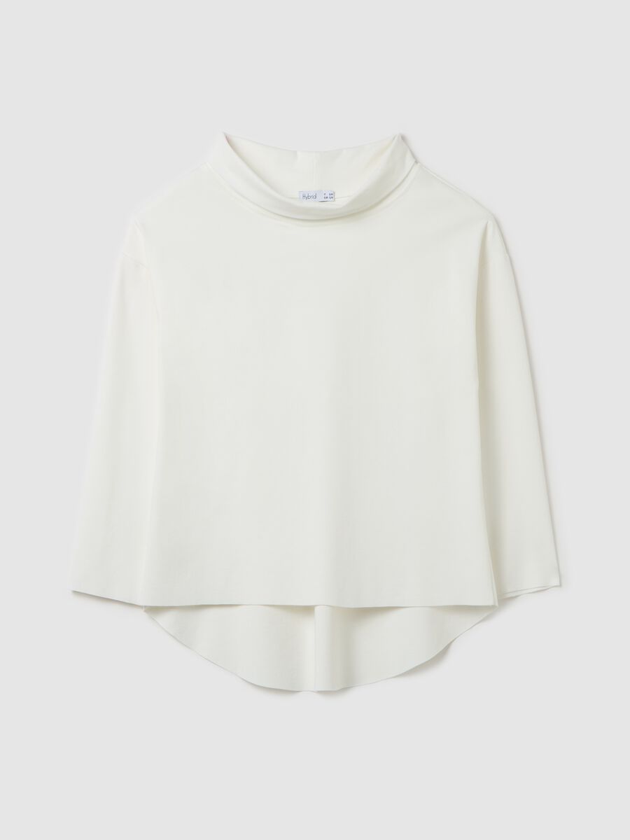 Blouse with cowl neck_4