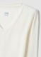 White stretch modal crew-neck T-shirt, regular fit_1