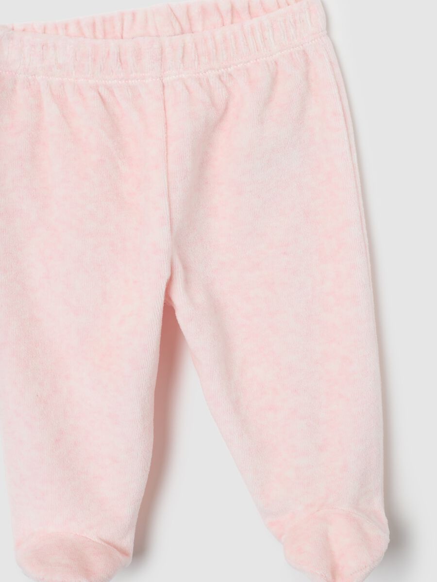 Set da neonata in misto cotone rosa_2