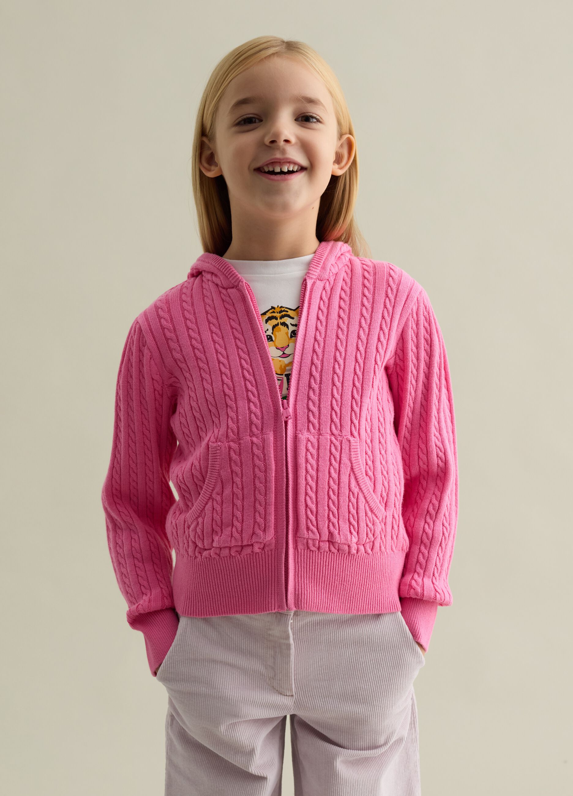 Cardigan Bambina Rosa OVS