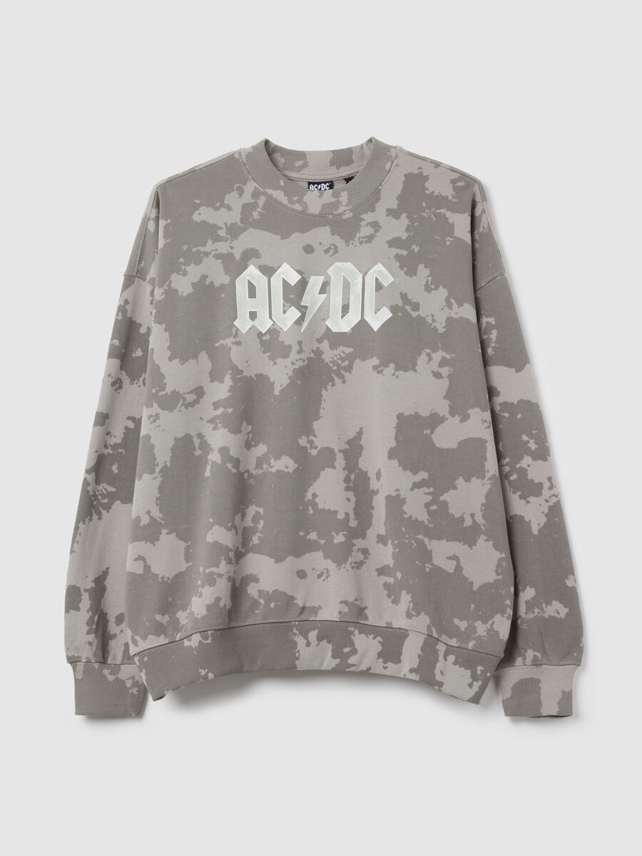 Camouflage sweatshirt with AC/DC print_4