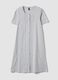 Grey organic cotton blend nightdress with buttons and embroidery_4