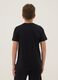 Boys&rsquo; black pure cotton regular fit T-shirt_2