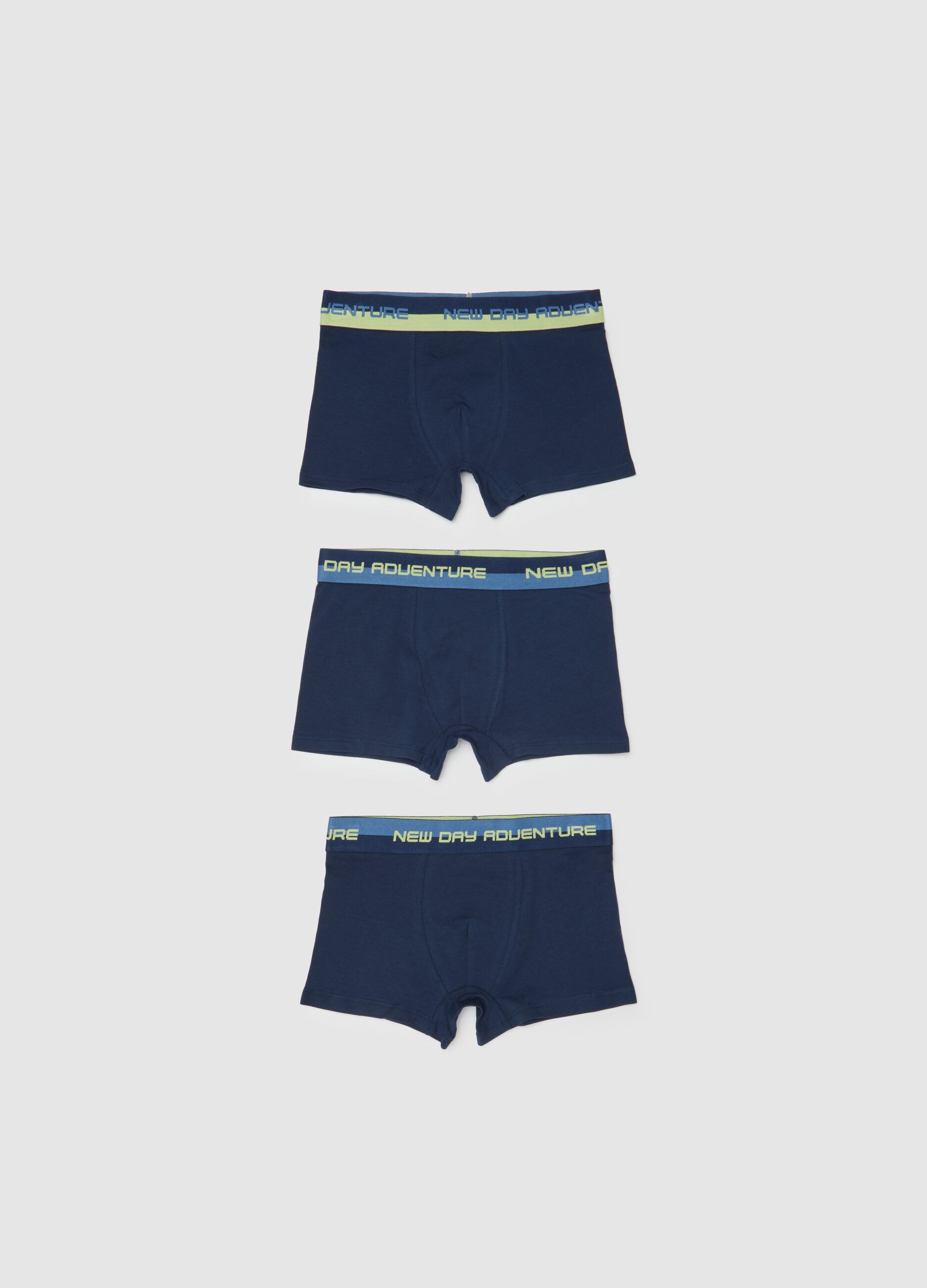 Boys' Cotton Multicolour Regular Fit Boxers Tripack Set