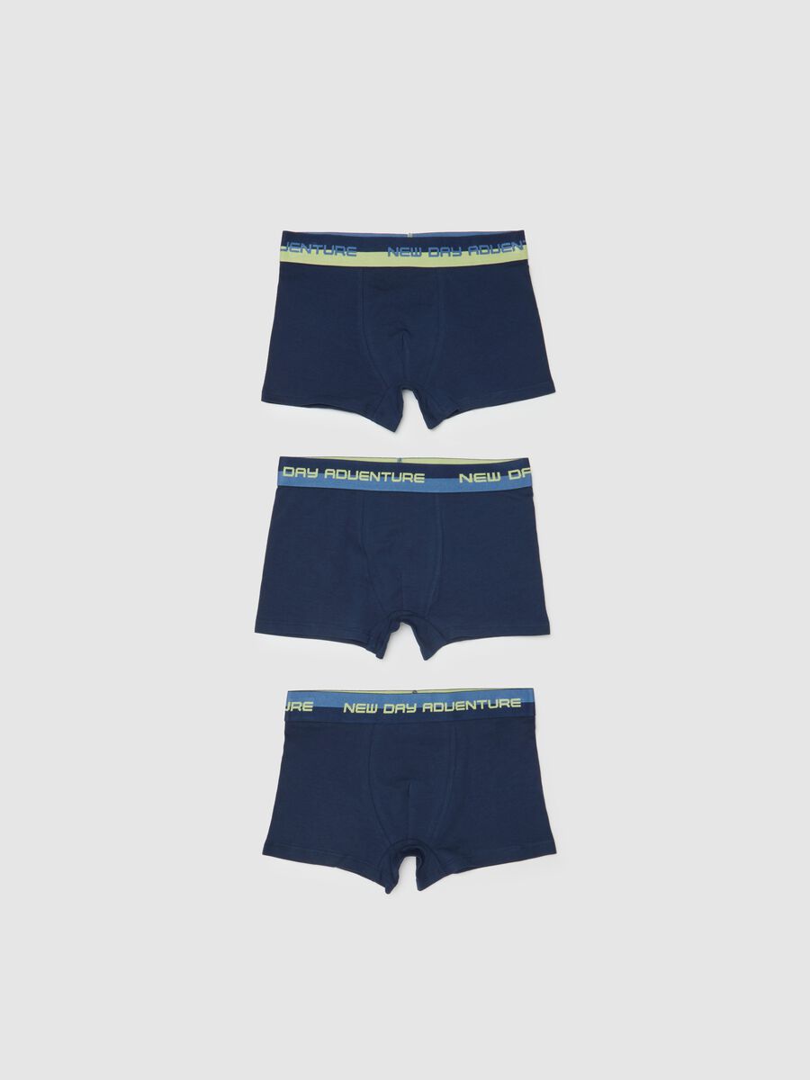 Boys' Cotton Multicolour Regular Fit Boxers Tripack Set_0