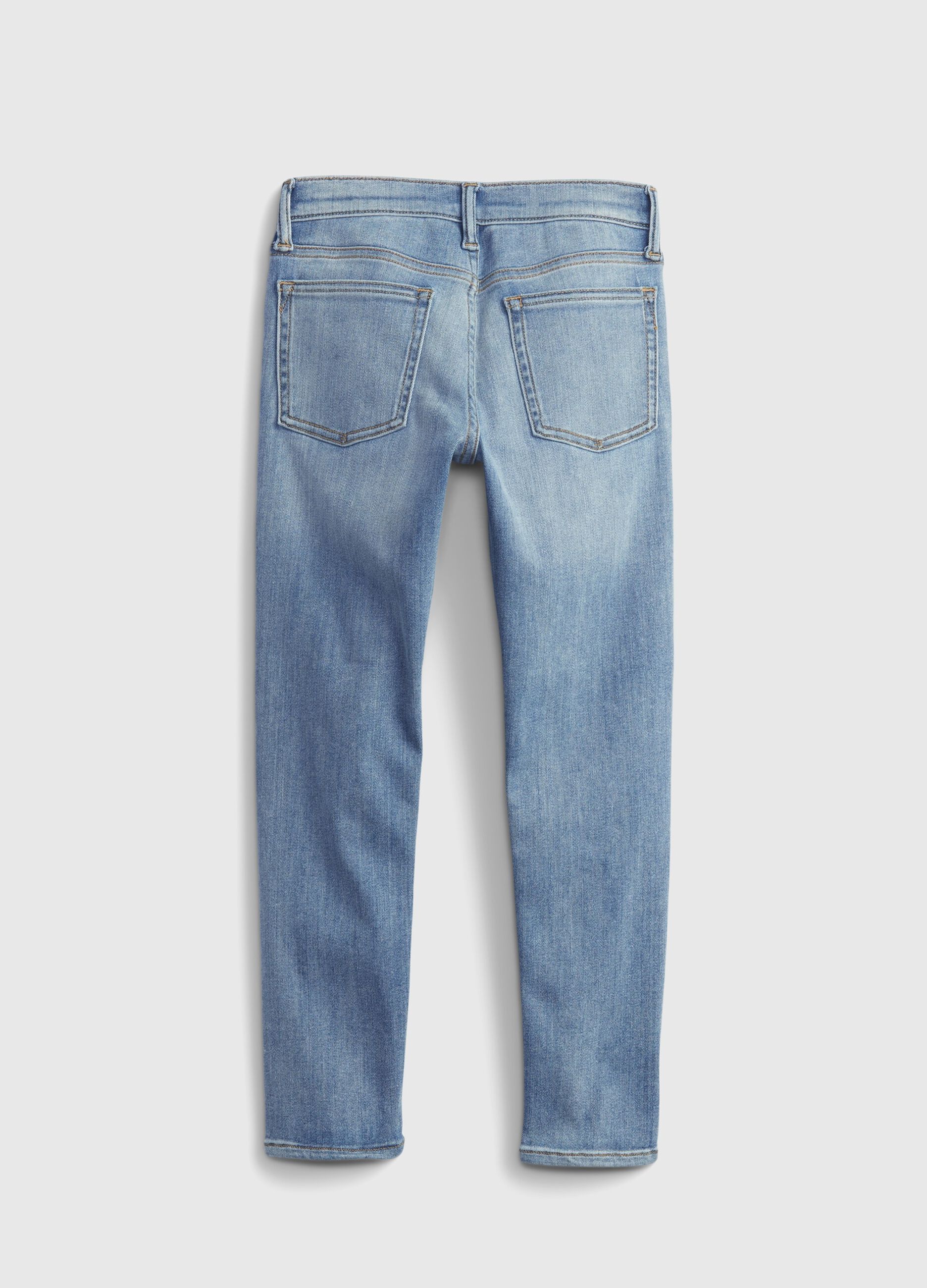 Jeans skinny fit con scoloriture