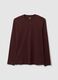 Maglia in puro cotone marrone regular fit_4