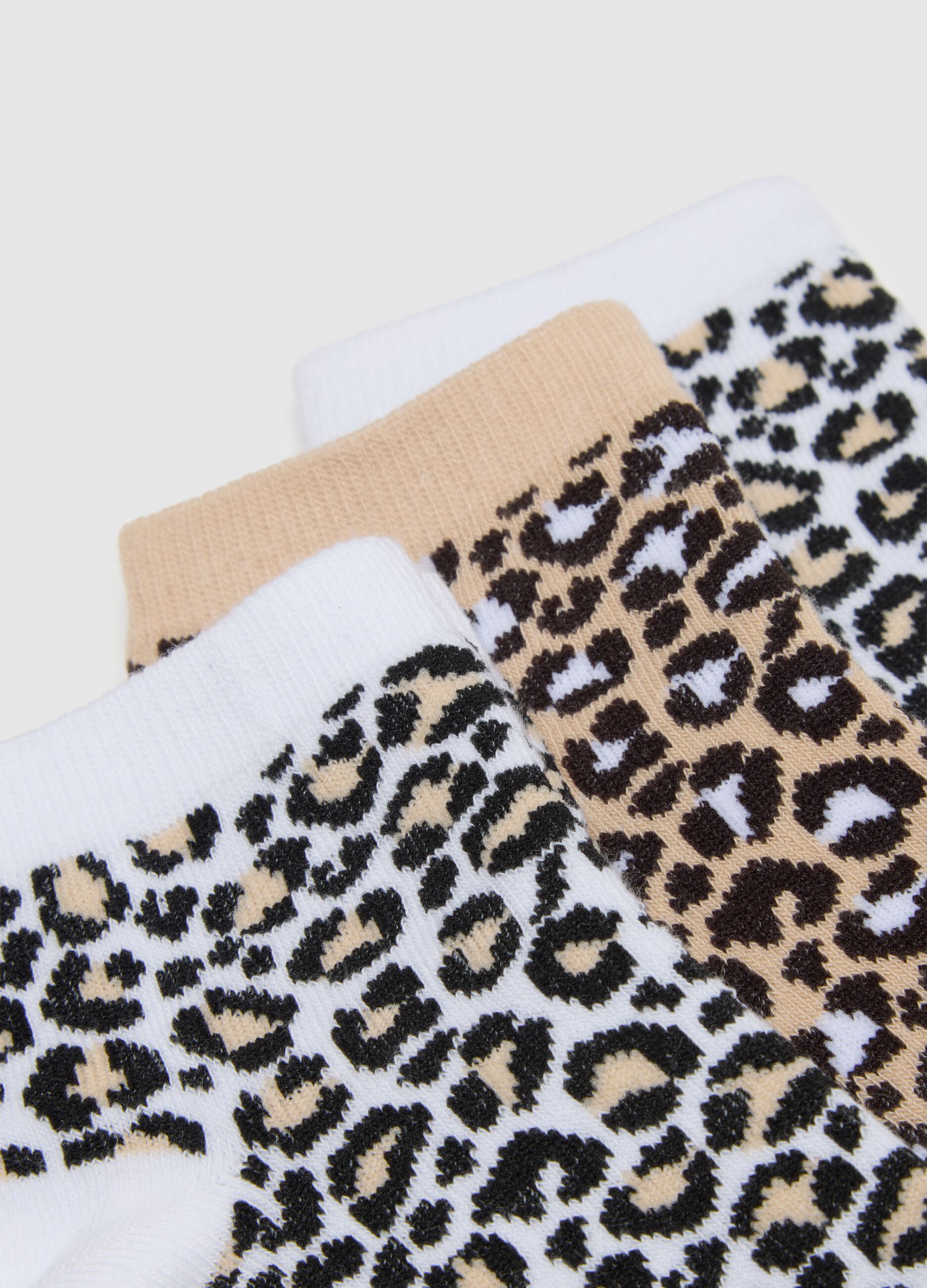 Girls' multipack cotton blend socks in multicolour regular fit