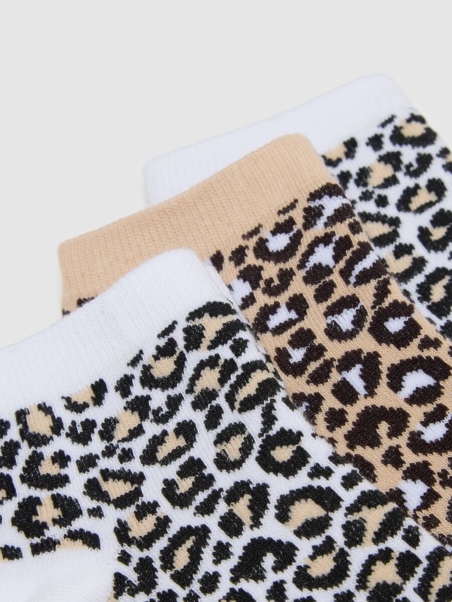 Girls' multipack cotton blend socks in multicolour regular fit_1