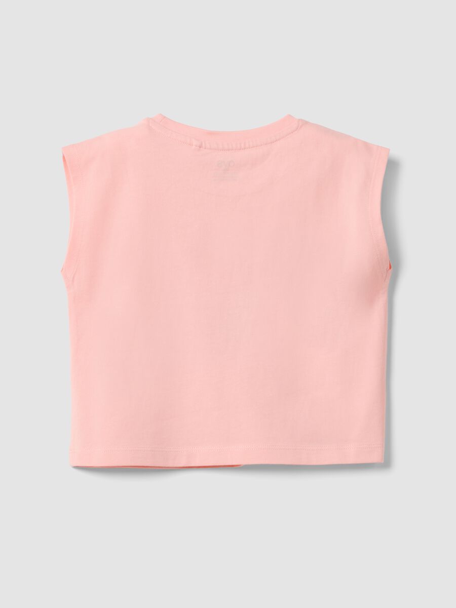 White pure cotton vest top with print_1