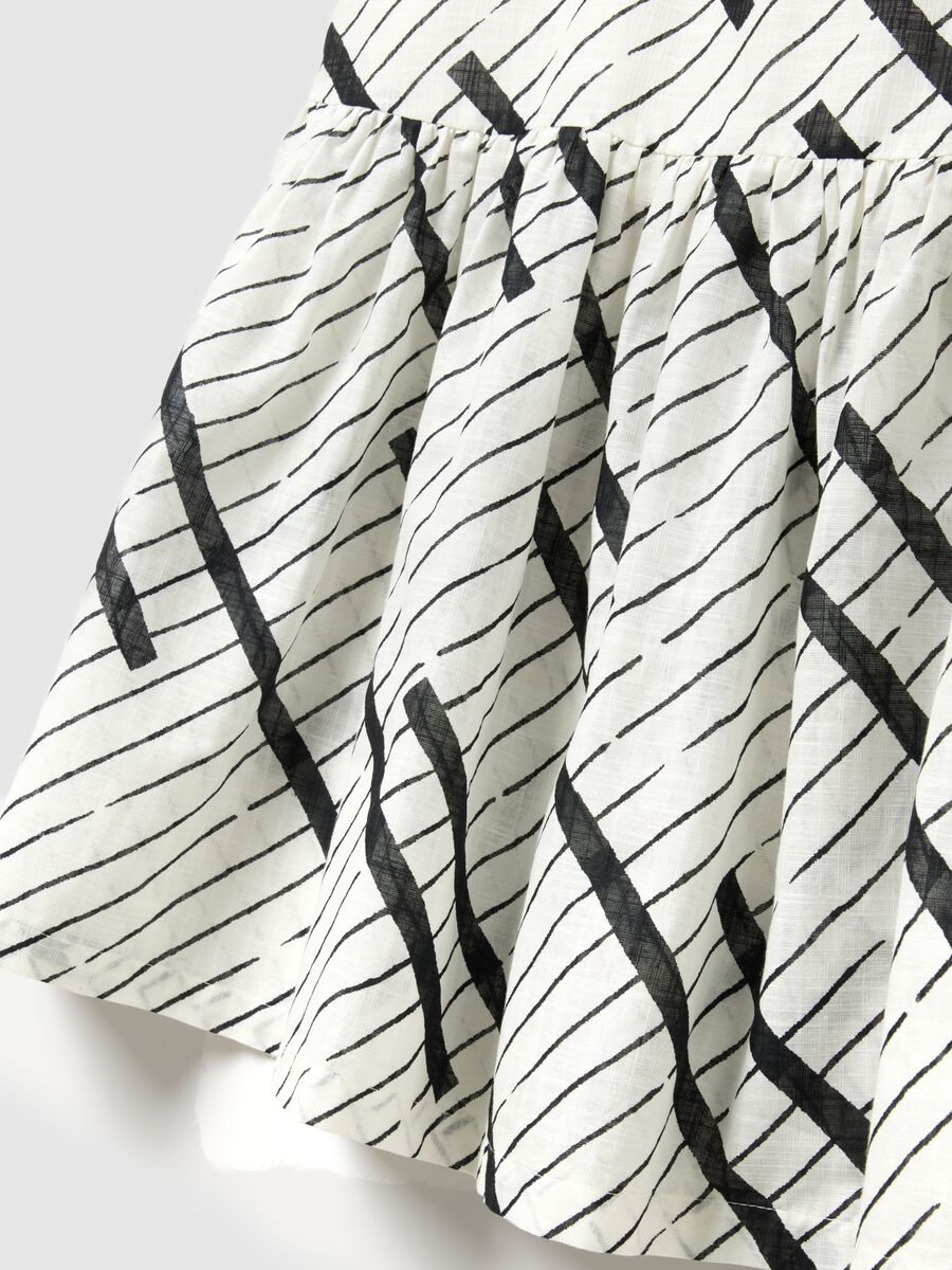 Women's long dress in pure multicolour cotton, oversized_5