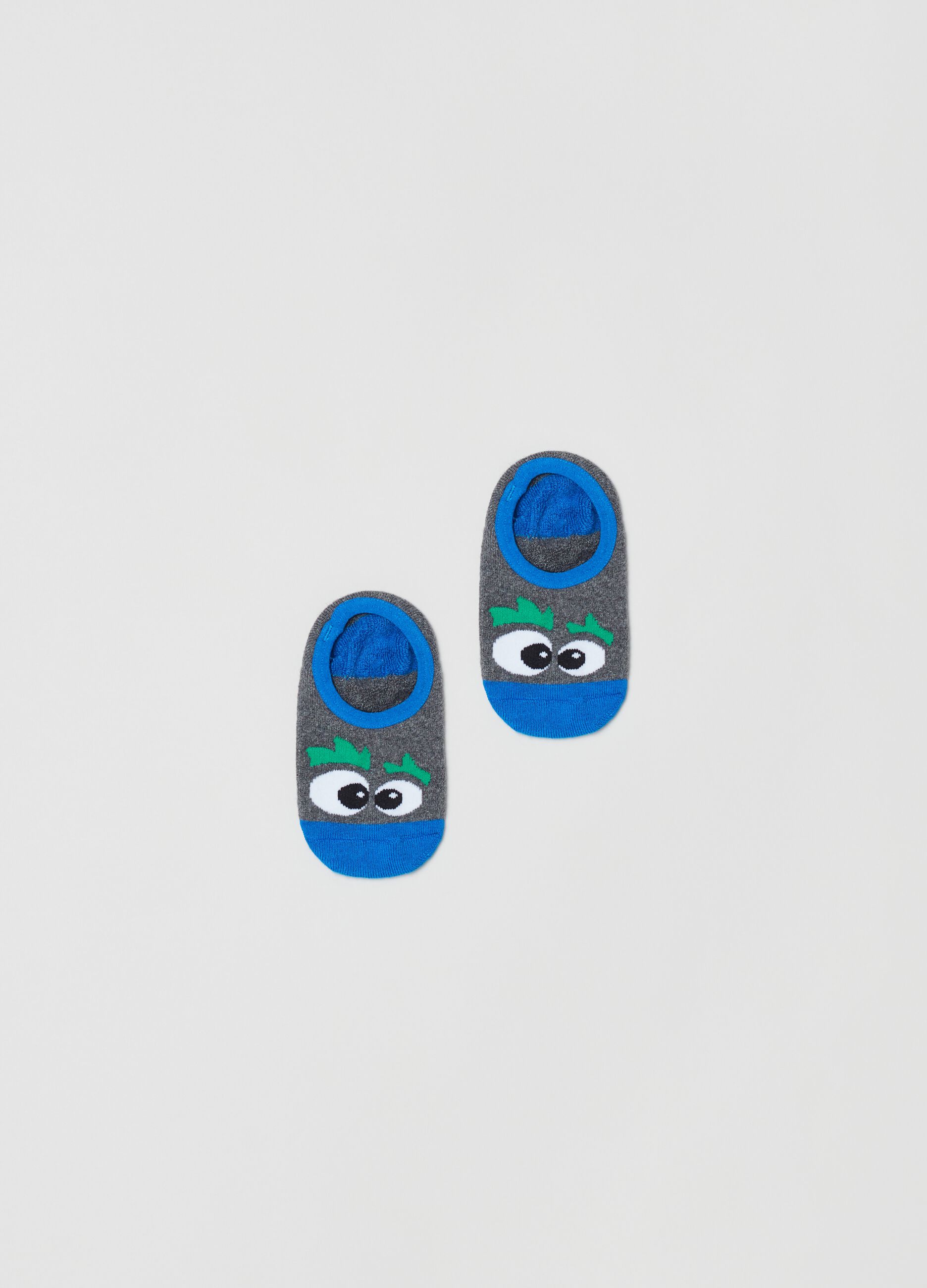 Slipper socks with eye design