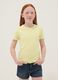 Girls&rsquo; yellow stretch cotton regular-fit T-shirt_0