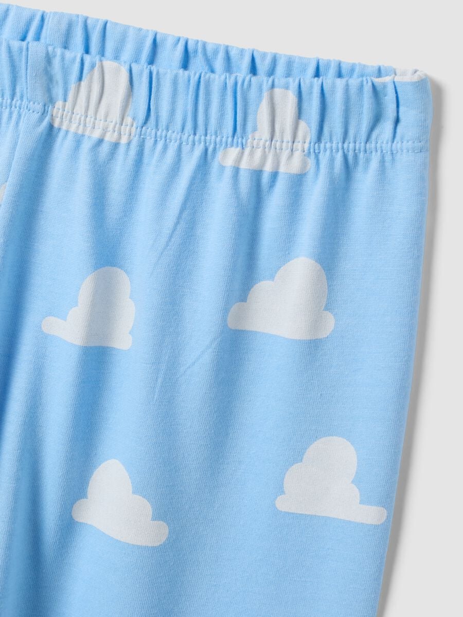 Light Blue Toy Story Print Organic Cotton Pyjamas_2