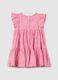 Girls&rsquo; pink dress in cotton blend with regular fit_1